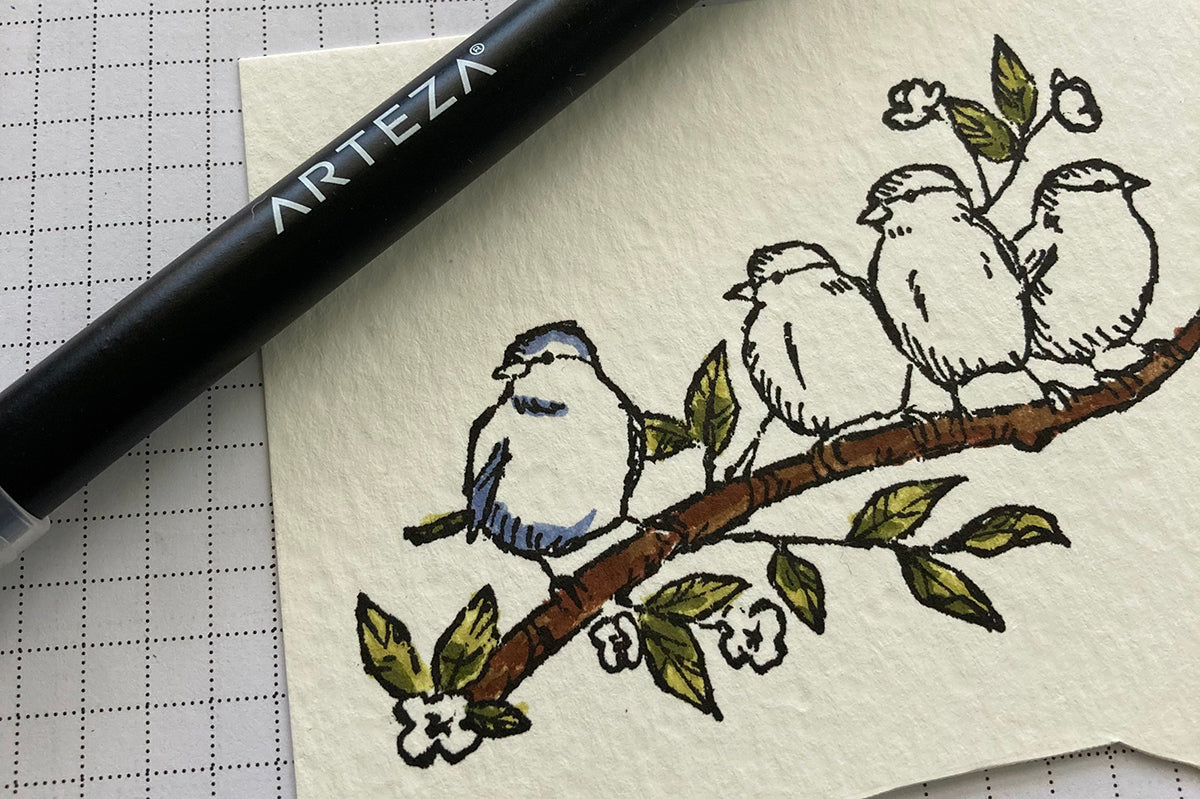 Using Watercolors on Neenah Granna Grossa