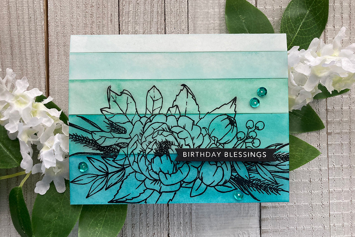 Inked Strips Handmade Card Tutorial