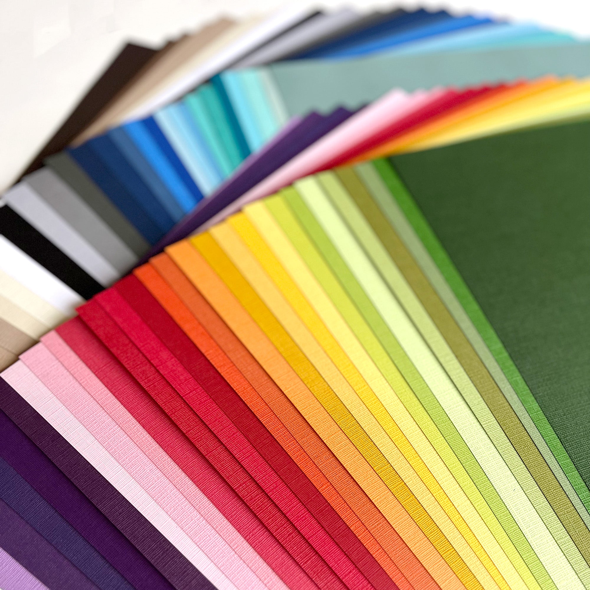 Cardstock Set My Colors Canvas Cardstock | Textured Scrapbook Paper – The 12x12 ...