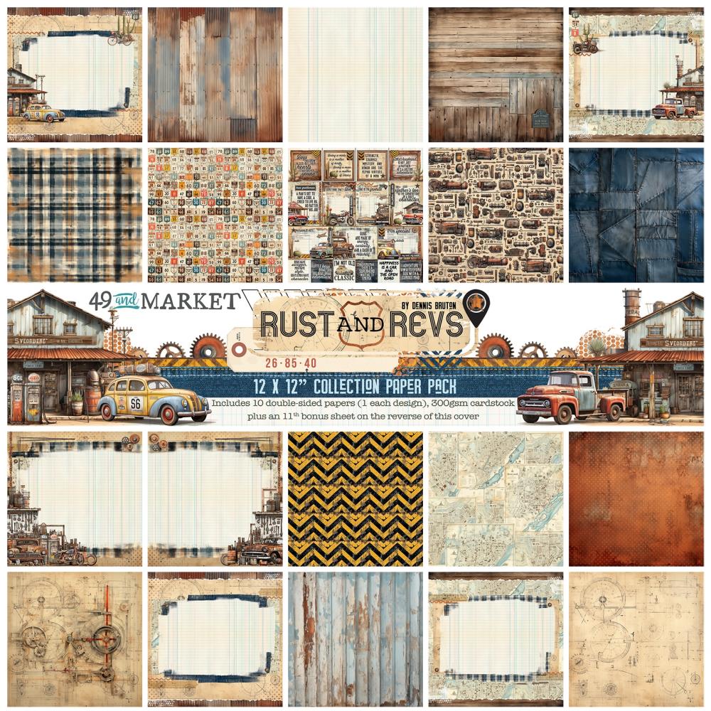 RUST & REVS 12X12 Collection Kit - 49 AND MARKET – The 12x12 Cardstock Shop