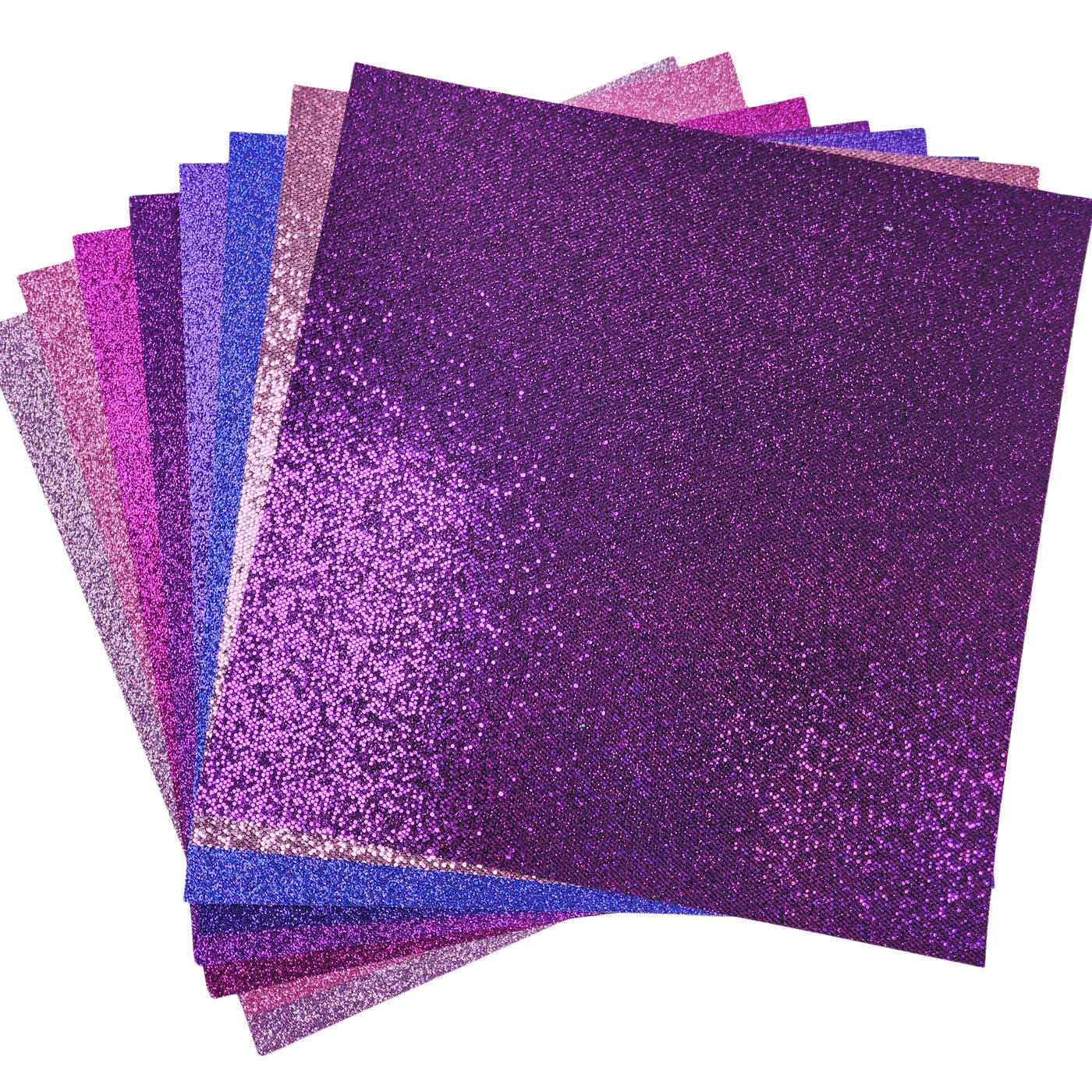 PURPLE PASSION GLITTER CARDSTOCK VARIETY PACK - 16 Sheets - Encore