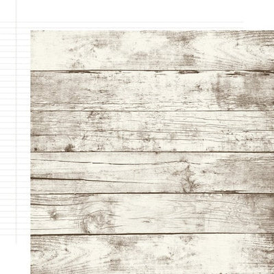 (Side A - Aspen woodgrain, Side B - sheet of white notebook paper) - Simple Stories