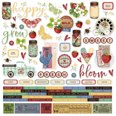 SIMPLE VINTAGE BERRY FIELDS  Collection Kit - Simple Stories