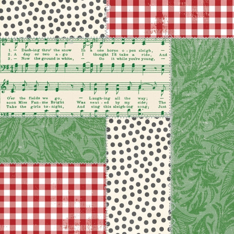 JINGLE BELLS - 12x12 Double-Sided Patterned Paper - Simple Stories