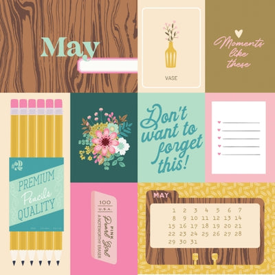 NOTEWORTHY - MAY - 12x12 Double-Sided Patterned Paper - Simple Stories