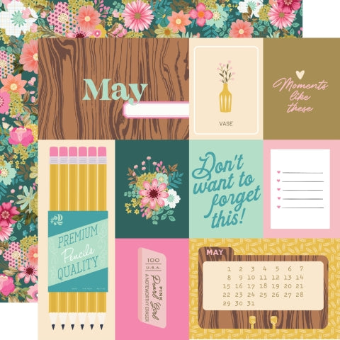 NOTEWORTHY - MAY - 12x12 Double-Sided Patterned Paper - Simple Stories
