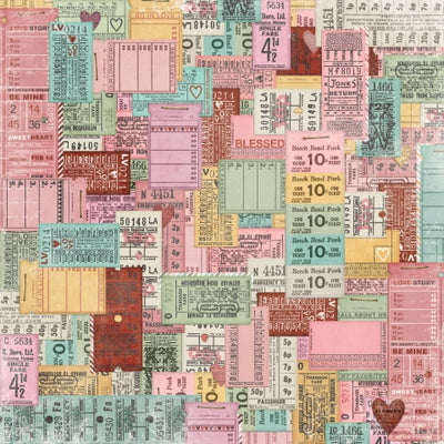 SIMPLE VINTAGE LOVE STORY 2X2/4X4 ELEMENTS - 12x12 Double-Sided Patterned Paper - Simple Stories