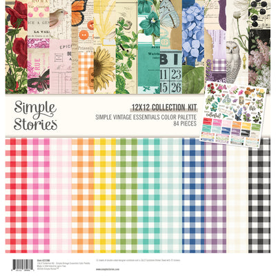 The Simple Stories Simple Vintage Essentials Color Palette Collection Kit is a delightful assortment of paper crafting essentials designed with a vintage touch. With its vibrant colors, charming patterns, and whimsical icons, this kit offers everything you need to create beautiful, themed projects.