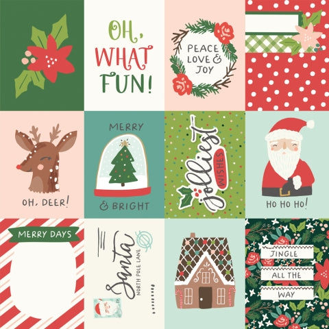 SANTA'S VILLAGE 3X4 ELEMENTS - 12x12 Double-Sided Patterned Paper - Simple Stories