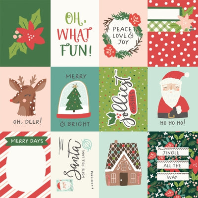 SANTA'S VILLAGE 3X4 ELEMENTS - 12x12 Double-Sided Patterned Paper - Simple Stories