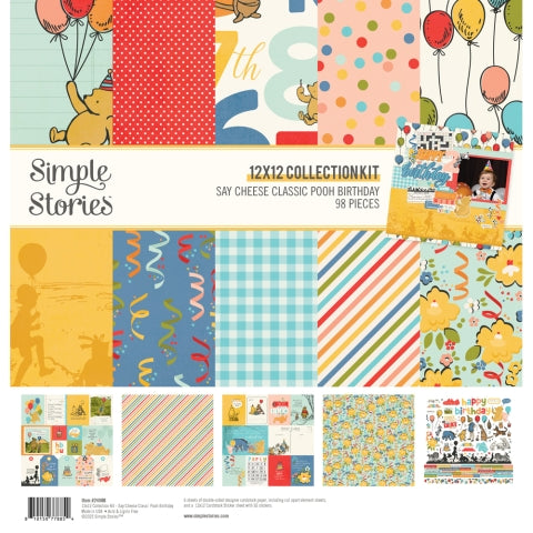 Collection of colorful paper sheets with various patterns and designs, including balloons and polka dots.