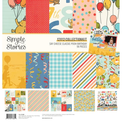 Collection of colorful paper sheets with various patterns and designs, including balloons and polka dots.