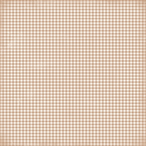 GINGERBREAD GINGHAM - 12x12 Double-Sided Patterned Paper - Simple Stories