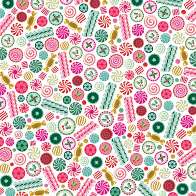PEPPERMINT SWIRLS - 12x12 Double-Sided Patterned Paper - Simple Stories