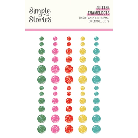 HARD CANDY Glitter Enamel Dots - Simple Stories