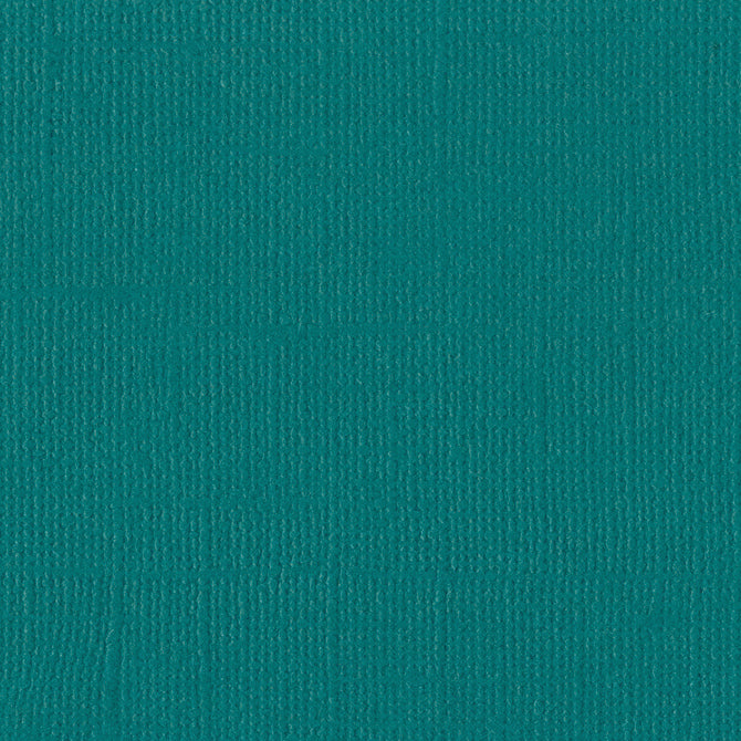 Bazzill BLUE CALYPSO teal cardstock - 12x12 inch - 80 lb - textured scrapbook paper