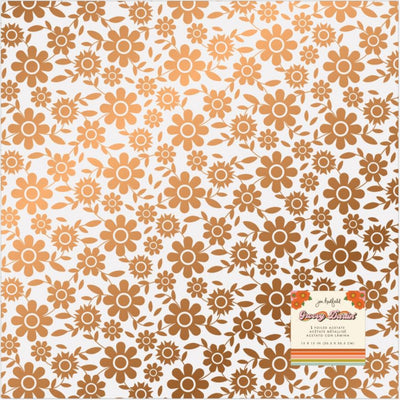 Floral patterned paper acetate 