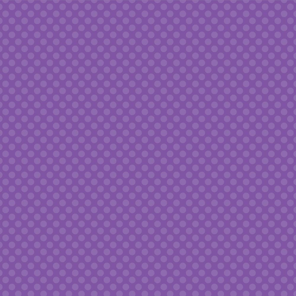 12x12 patterned paper with light purple dots on a purple background, white reverse, archival quality from core'dinations.