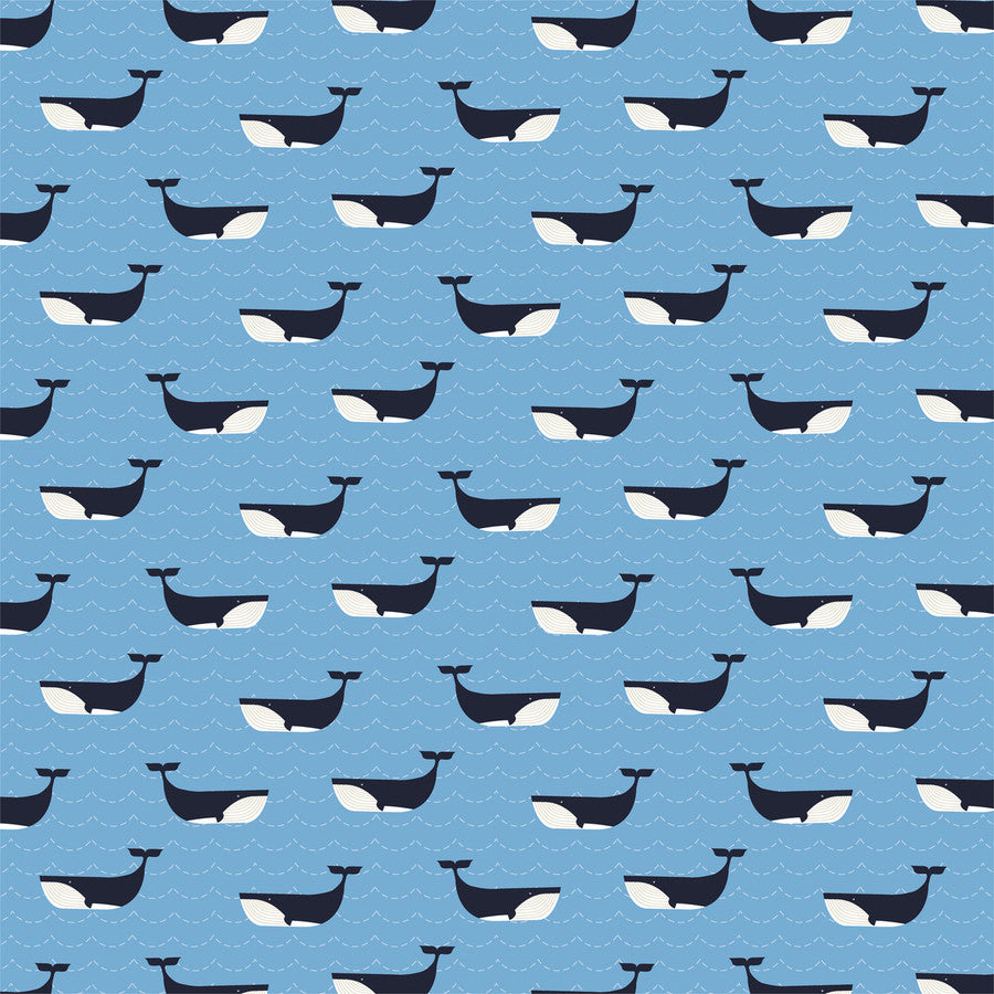 DEEP BLUE SEA BORDER STRIPS - 12x12 Double-Sided Patterned Paper - Carta Bella