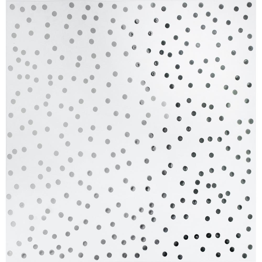 Silver Confetti Dots on clear acetate - 12x12 sheet - Clearly Posh from WeR Memory Keepe