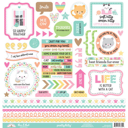 PRETTY KITTY 12x12 Collection Kit - Doodlebug Design