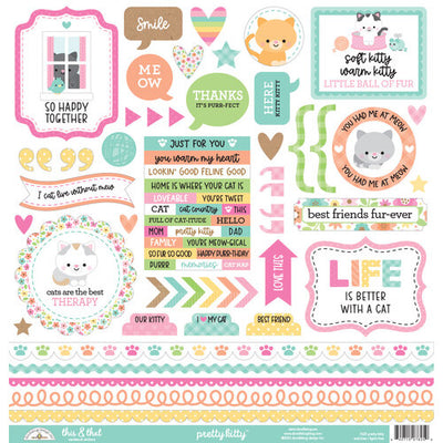 PRETTY KITTY 12x12 Collection Kit - Doodlebug Design