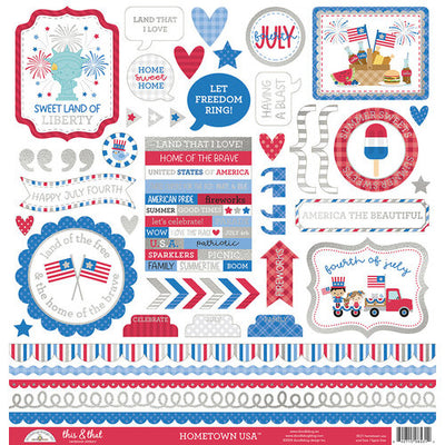 HOMETOWN USA 12x12 Collection Kit - Doodlebug Design