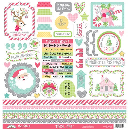 TINSEL TIME 12x12 Collection Kit - Doodlebug Design