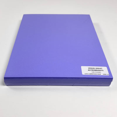 VENUS VIOLET - violet blue 12x12 smooth cardstock - Neenah Astrobrights collection