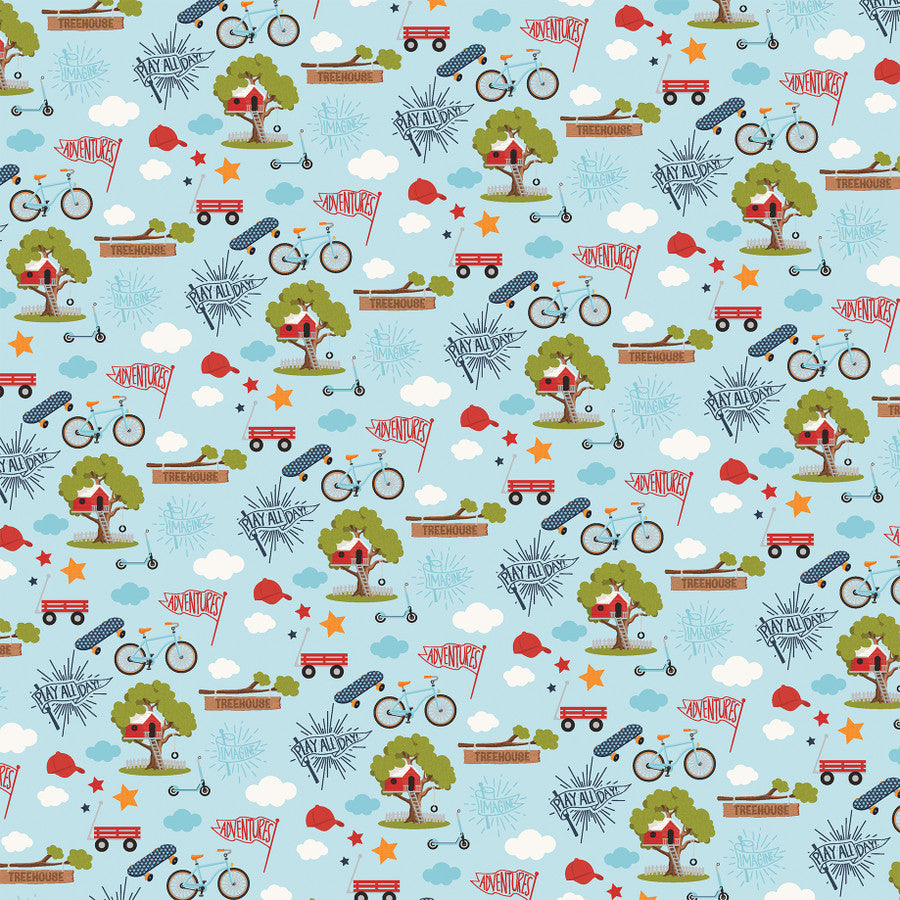 PLAY ALL DAY - 12x12 Double-Sided Patterned Paper - Echo Park