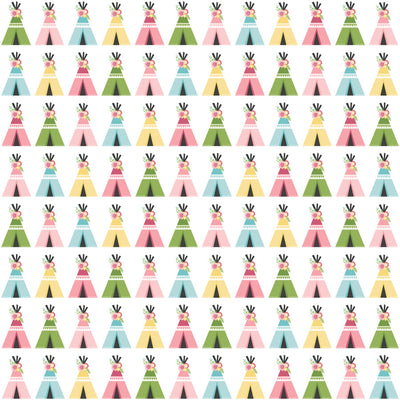 TEEPEE TRAILS - 12x12 Double-Sided Patterned Paper - Echo Park