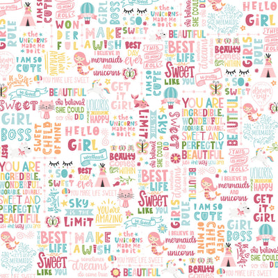 HELLO GIRL - 12x12 Double-Sided Patterned Paper - Echo Park