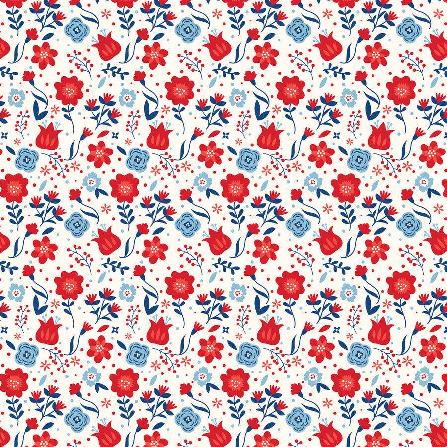 LIBERTY FLORAL - 12x12 Double-Sided Patterned Paper - Echo Park