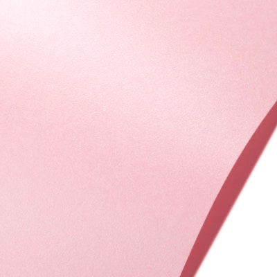Rose Quartz Neenah Stardream. Pink cardstock with a faint pearlescent sheen