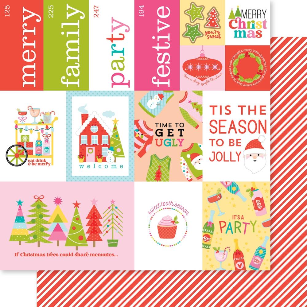 Collection of Christmas-themed cards with various designs and text.