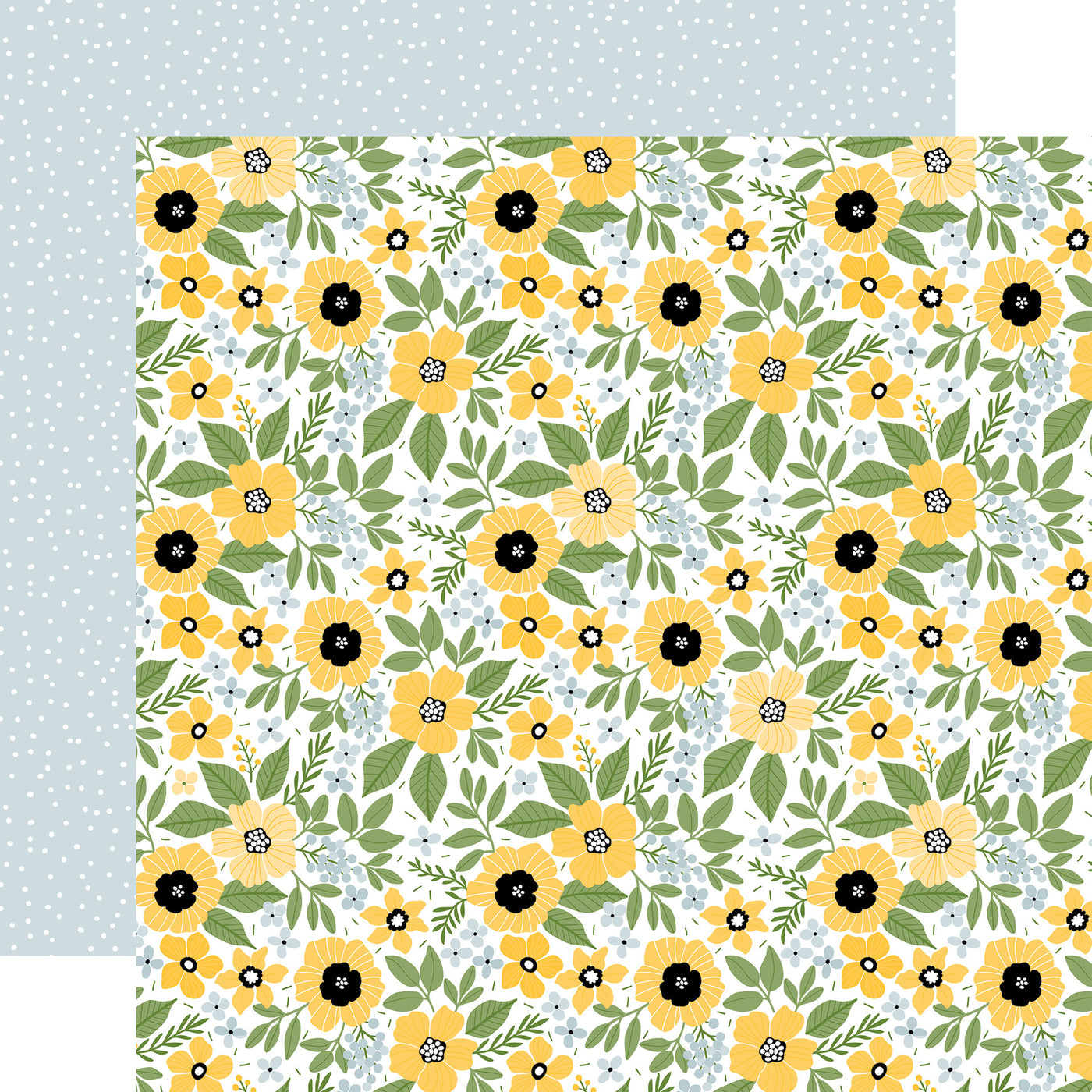 HAPPY FLORAL - 12x12 Double-Sided Patterned Paper - Echo Park