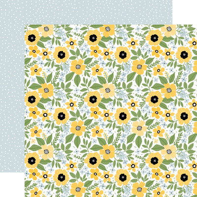 HAPPY FLORAL - 12x12 Double-Sided Patterned Paper - Echo Park
