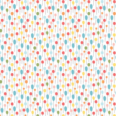 BIRTHDAY GIRL BALLOONS - 12x12 Double-Sided Patterned Paper - Echo Park