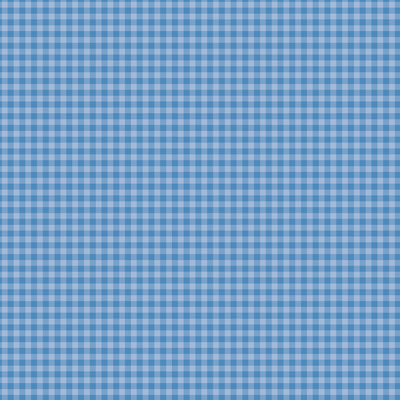 12x12 double-sided patterned paper. Side A - sea blue-colored gingham pattern, Side B - sea blue gingham with a smaller design set. Archival quality.