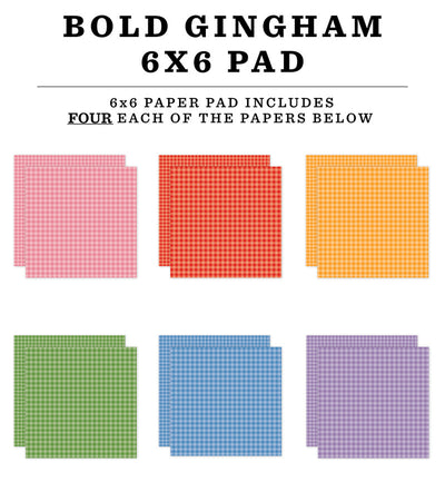 BOLD GINGHAM 6x6 Paper Pad - Echo Park