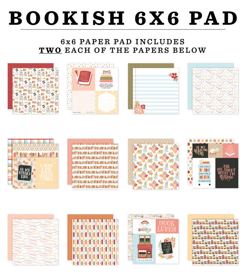 BOOKISH 6x6 Paper Pad - Echo Park