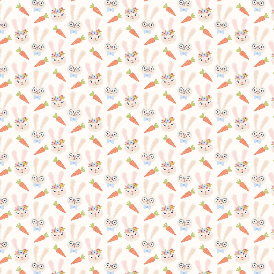 EASTER BUNNIES - 12x12 Double-Sided Patterned Paper - Echo Park