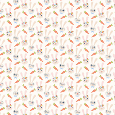 EASTER BUNNIES - 12x12 Double-Sided Patterned Paper - Echo Park