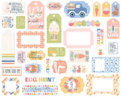 BUNNIES AND BASKETS Frames & Tags - Echo Park
