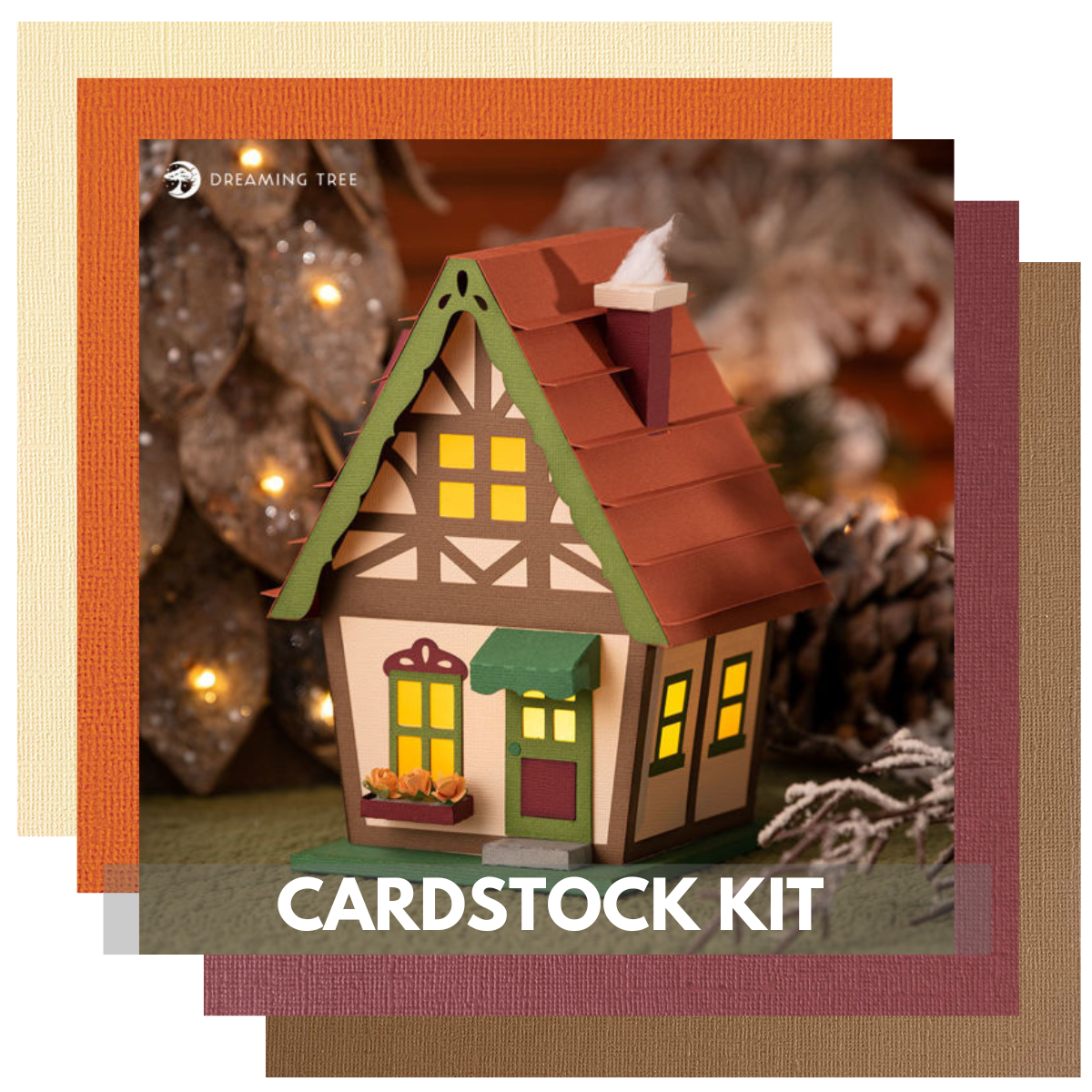 DREAMING TREE BAVARIAN HAUS C CARDSTOCK KIT - 11 Sheets - 12x12 Cardst ...