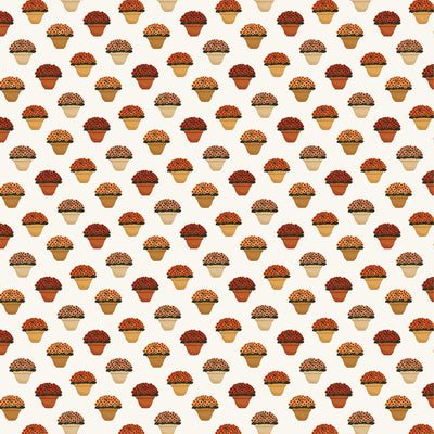 FRONT PORCH MUMS- 12x12 Double-Sided Patterned Paper - Carta Bella