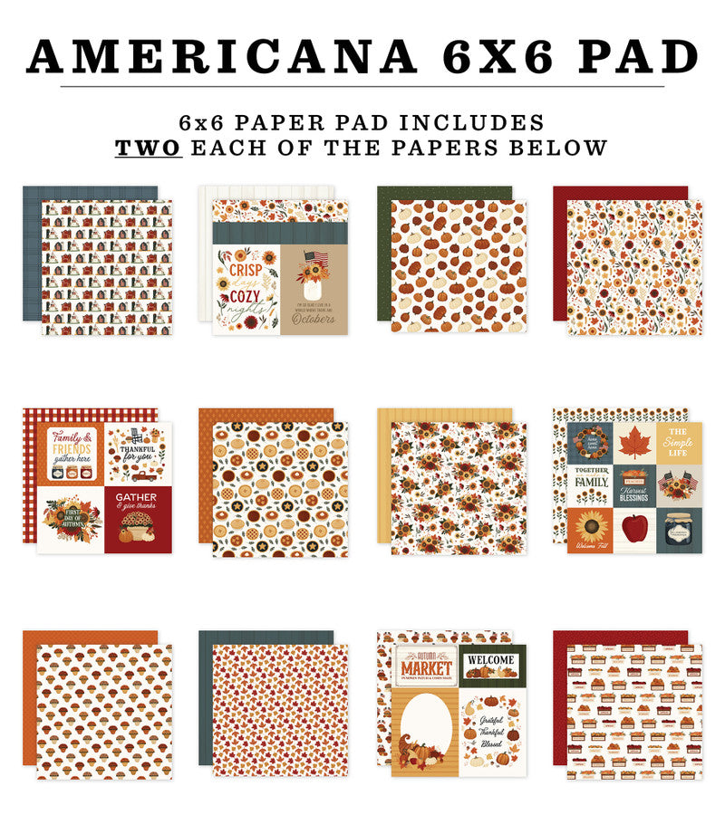 AMERICANA 6x6 Paper Pad - Carta Bella