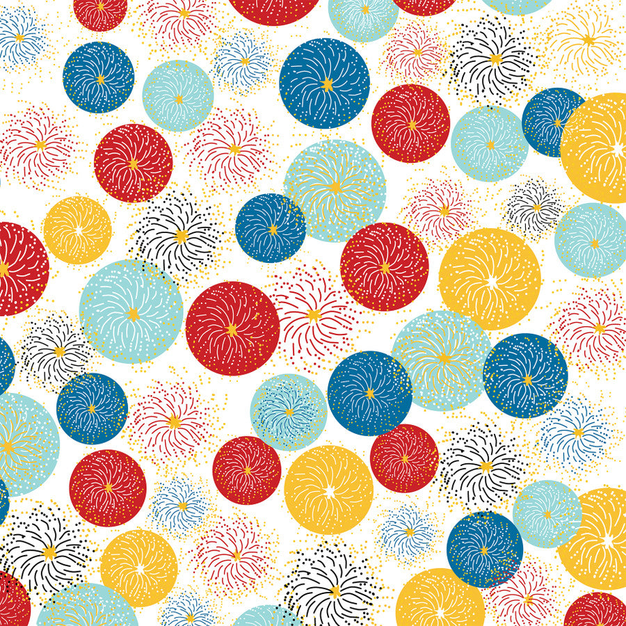 FIREWORKS SHOW - 12x12 Double-Sided Patterned Paper - Carta Bella