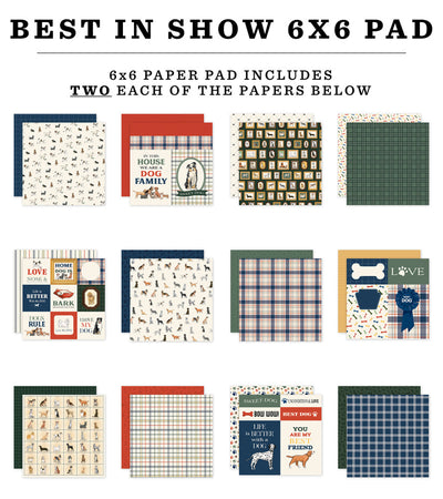 BEST IN SHOW 6x6 Paper Pad - Carta Bella