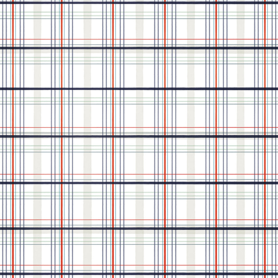 NAUTICAL PLAID - 12x12 Double-Sided Patterned Paper - Carta Bella